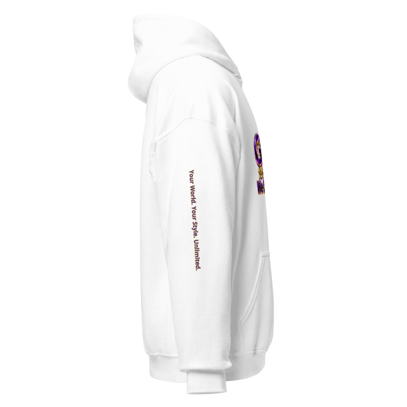Ellima Unlimited GenX Purple Logo Unisex Heavy Blend Hoodie | Gildan 18500