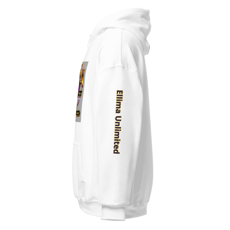 Ellima Unlimited Gen Y Purple Logo Unisex Heavy Blend Hoodie | Gildan 18500