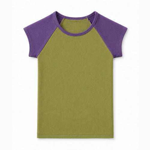 3001GD - CLOSEOUT Women's Garment Dyed Raglan Baby Tee
