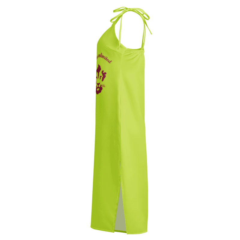 All-Over Print Slip Dress