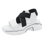 "Women's Gladiator Sandals with Thick Sole for Height"
