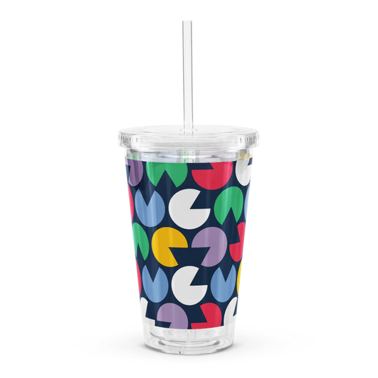 Double Wall Clear Plastic Tumbler (16 oz)