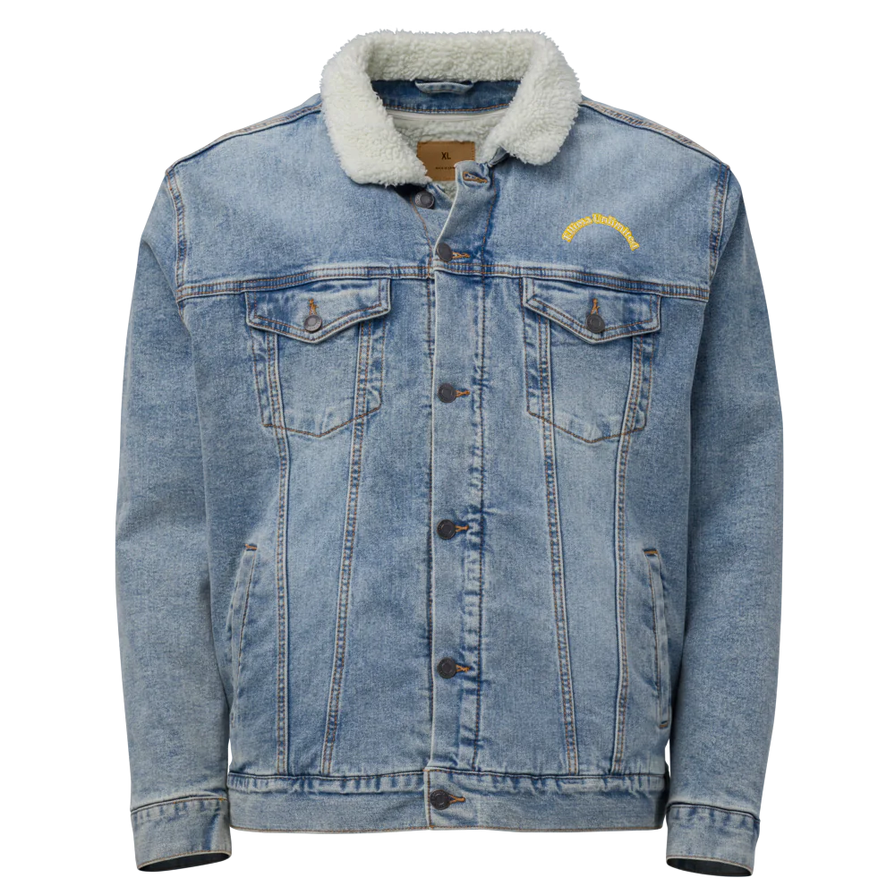 Ellima Unlimited Unisex Sherpa Denim Jacket | Threadfast Apparel 372J