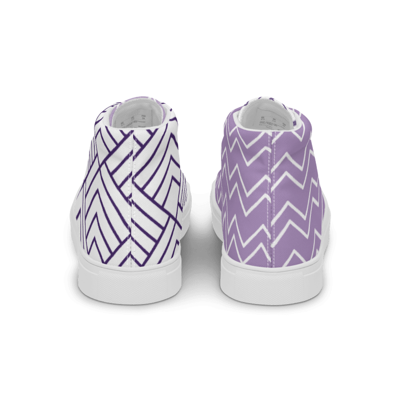 Lavender Women's High Top Canvas Shoes