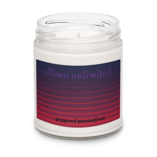 Peppered Passionfruit Scented Soy Candle, 9oz
