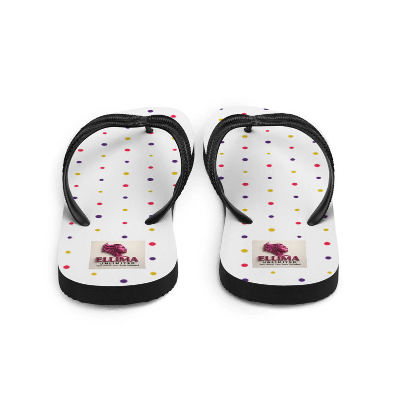 Colorful Polka Dot Sublimation Flip Flops