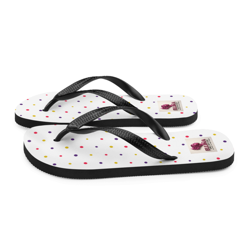 Colorful Polka Dot Sublimation Flip Flops