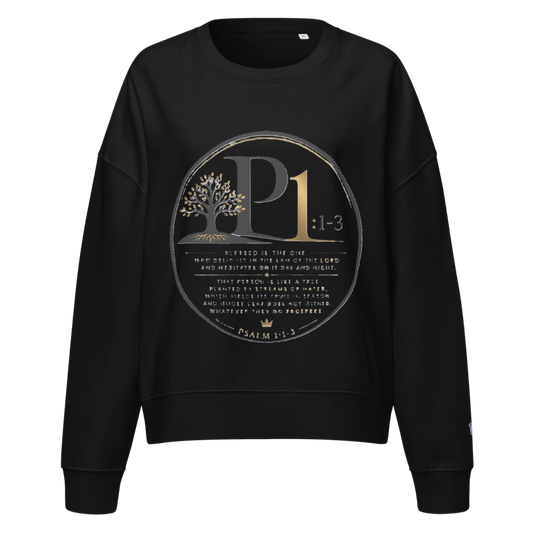 Psalm Inspired Women's Organic Crew Neck Stella Alma Sweatshirt | Stanley/Stella SASW036