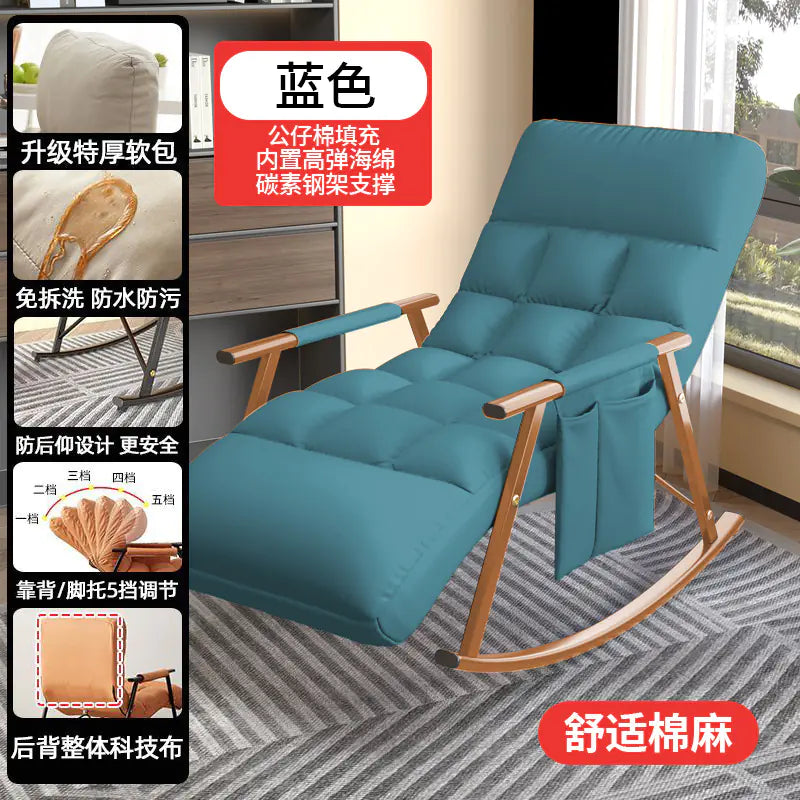 Tech Fabric Rocking Chair for Adults - Lounge Sofa