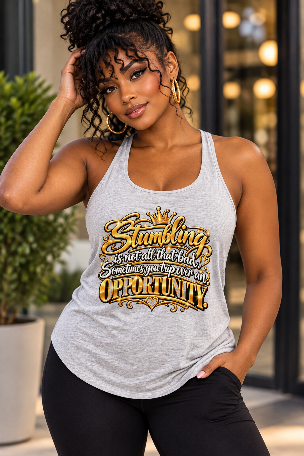 Ellima Unlimited Stumbling Women's Ideal Racerback Tank Top | Next Level 1533
