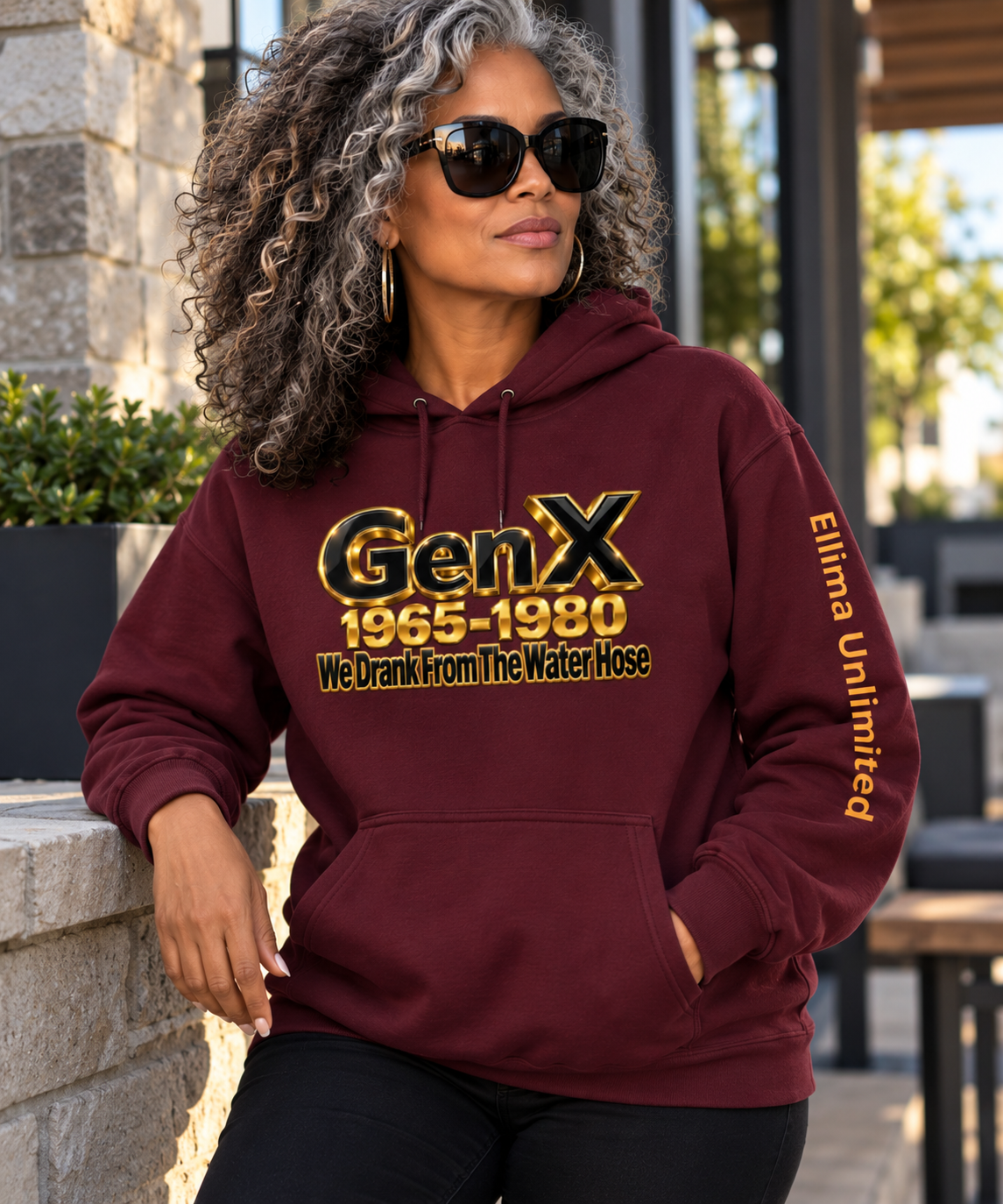 Ellima Unlimited Water Hose Gold Unisex Heavy Blend Hoodie | Gildan 18500