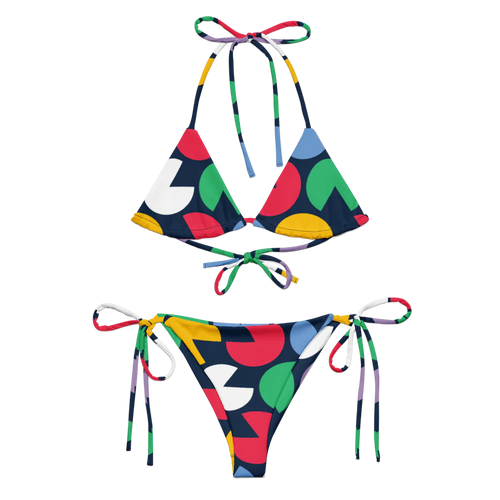 All-Over Print Recycled String Bikini