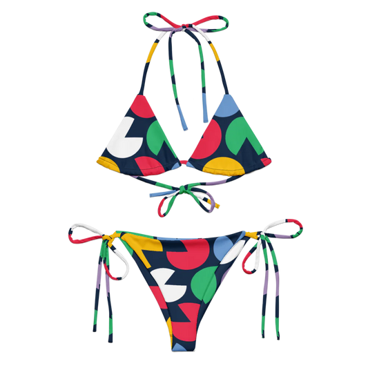 All-Over Print Recycled String Bikini