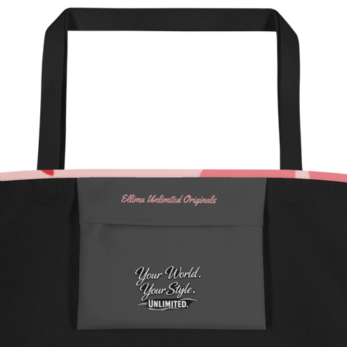 All-Over Print Large Tote Bag w/ Pocket