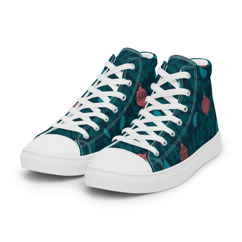Holiday Inspired Women's High Top Canvas Shoes