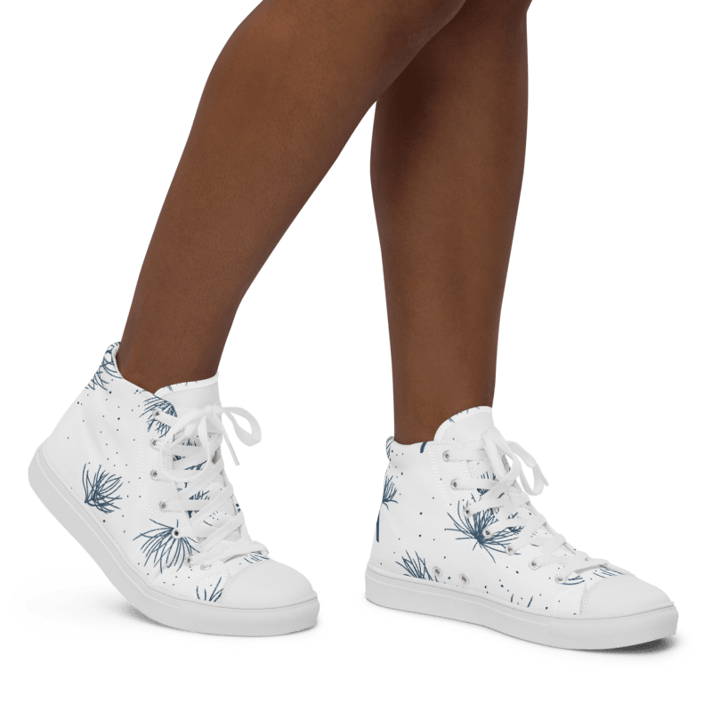 Women's Tree Needle High Top Canvas Shoes