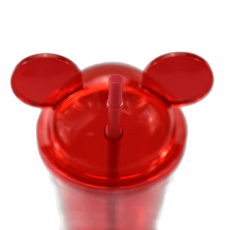 450ml Double Layer Tumbler Plastic Mug Coffee Cup Straw Cup Creative Transparent Cute Water Cup Outdoor Portable Gift Cup