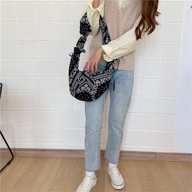 Bandana Purses Tote Bags 2021 New  Women Handbags Ladies Luxury Cute Designer  Purses Handbags