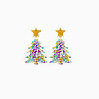 Christmas Tree Acrylic Dangle Earrings