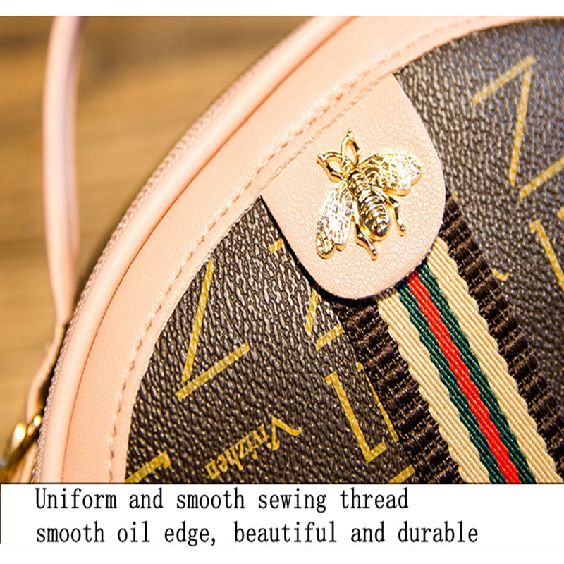 Women Shoulder Bag New Printed Letter Bee Messenger Bag Famous Design Versatile Fashion Casual Crossbody Bag Lady Handbag Clutch