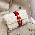 Hawang mesh grid handbag DIY material package wool handmade woven bag flat line shoulder bag Messenger bag