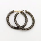 Rainbow Colorful Rhinestone Crystal Hoop Earring For Women And Girls Party Gift Jewelry Accessories