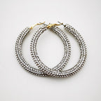 Rainbow Colorful Rhinestone Crystal Hoop Earring For Women And Girls Party Gift Jewelry Accessories