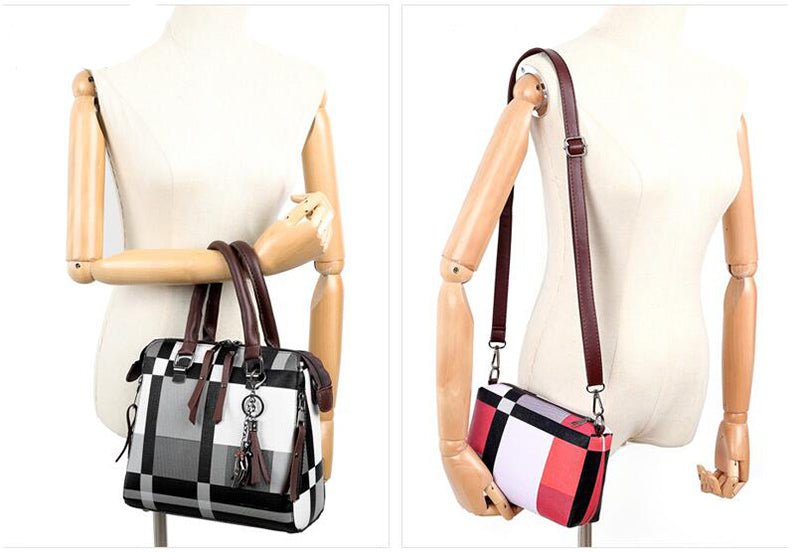 New 4pcs/Set Women Composite Bags High Quality Ladies Purses and Handbags Female PU Leather Shoulder Messenger Bags Tote Bag