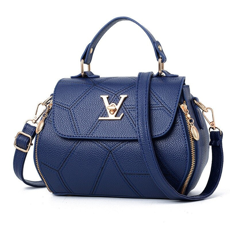Flap V Brand Womens Bag Luxury Leathe Handbags Shell thread Ladies Clutch Designer Bag Sac A Main Femme Bolsas Women'sTote Purse