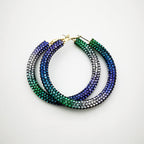 Rainbow Colorful Rhinestone Crystal Hoop Earring For Women And Girls Party Gift Jewelry Accessories
