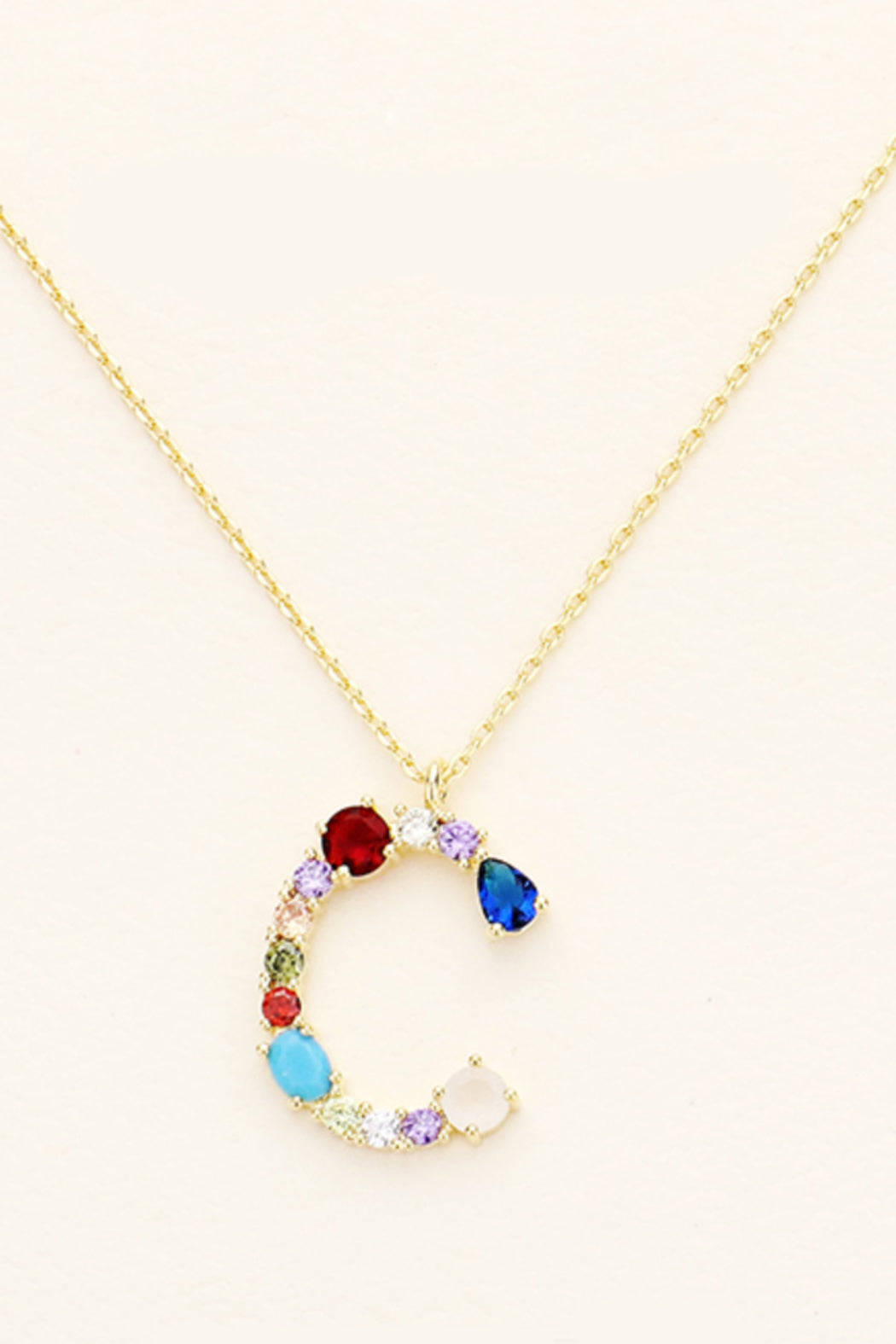 Bright Initial Necklace