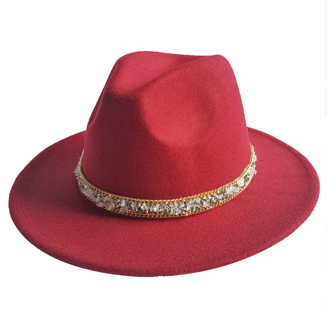 Two tone Fedoras Jazz Hats Cowboy Hats For Women And Men Double-sided Color Cap Red With Black Wool Bowler Hat Wholesale шапка