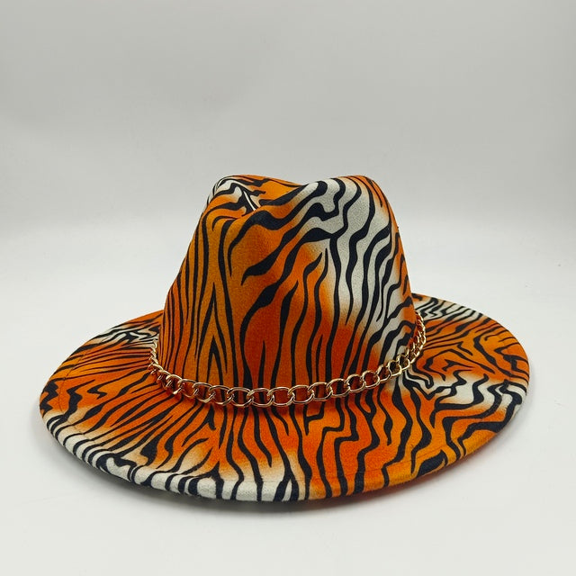 Tie-dye fedora hat wholesale autumn and winter graffiti letters monochrome hat unisex hand-painted felt winter hat шляпа женская