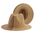 Fedora Hat Women Winter Felted Hats for Men Gradient Color Bowler Hat Wide Brim Design Luxury Casual Men Fedoras Chapeau Femme