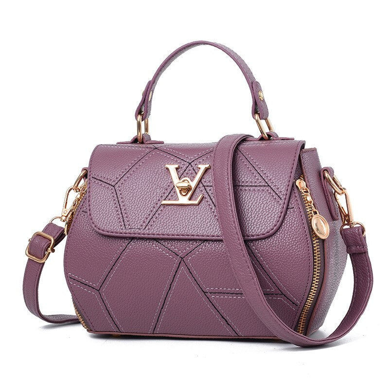 Flap V Brand Womens Bag Luxury Leathe Handbags Shell thread Ladies Clutch Designer Bag Sac A Main Femme Bolsas Women'sTote Purse