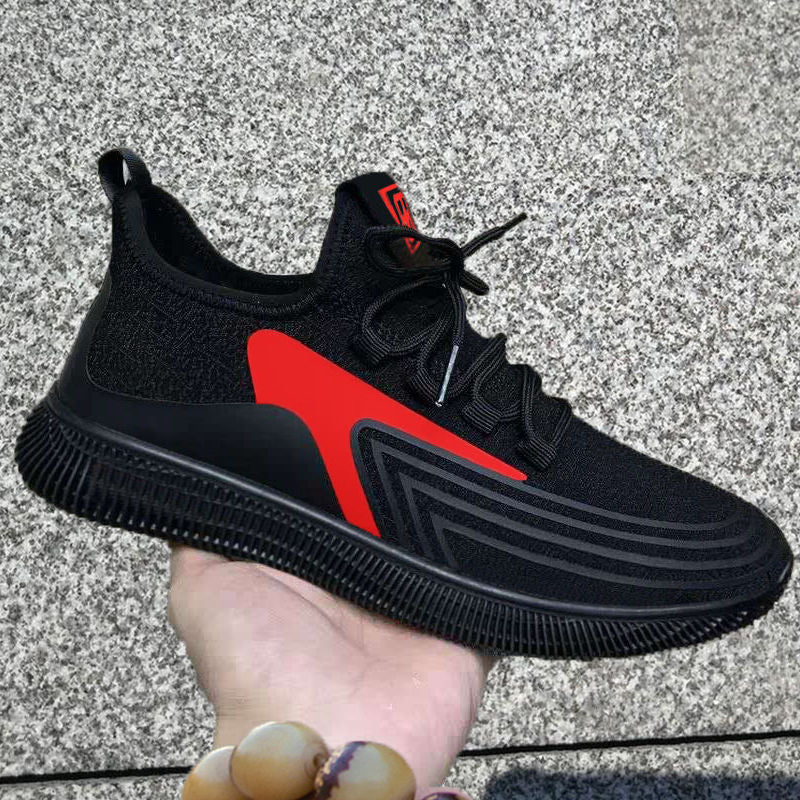 Shoes summer breathable shoes men's sports tide shoes mesh casual jelly coconut shoes Deodorant flying weave shoes
