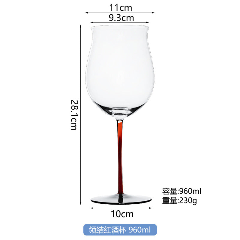 Riedel red collar Bordeaux Crystal glass wine glass artificial blown red black wine cup champagne glasses