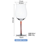 Riedel red collar Bordeaux Crystal glass wine glass artificial blown red black wine cup champagne glasses