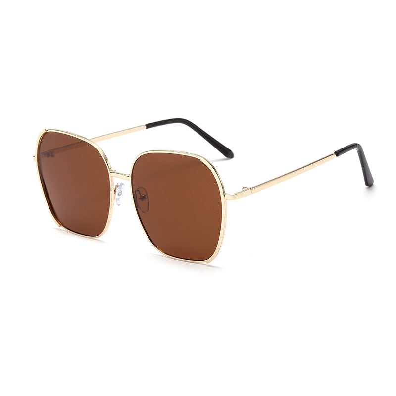 2021 new net red fashion sunglasses men's Korean square elliptical jug mirror women's personality anti-UV glasses