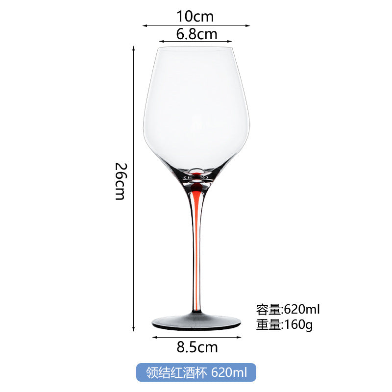 Riedel red collar Bordeaux Crystal glass wine glass artificial blown red black wine cup champagne glasses