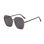 2021 new net red fashion sunglasses men's Korean square elliptical jug mirror women's personality anti-UV glasses