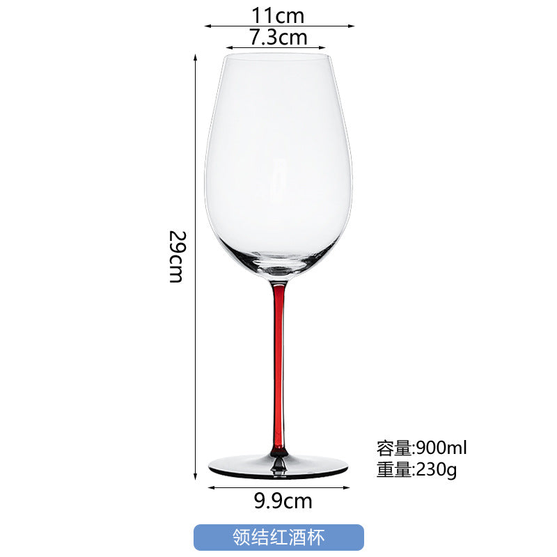 Riedel red collar Bordeaux Crystal glass wine glass artificial blown red black wine cup champagne glasses