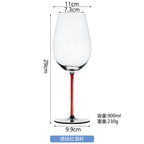 Riedel red collar Bordeaux Crystal glass wine glass artificial blown red black wine cup champagne glasses