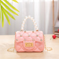 Bag handbags new 2021 summer tide pearl portable children's fruit frozen mini chain Coollas