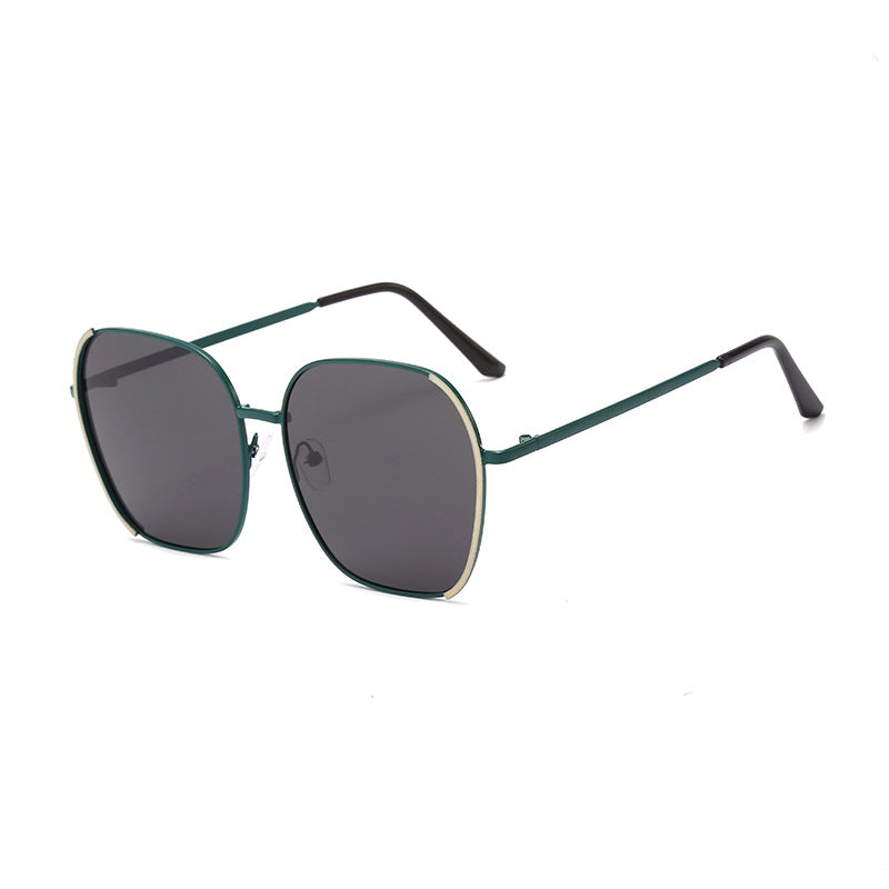 2021 new net red fashion sunglasses men's Korean square elliptical jug mirror women's personality anti-UV glasses