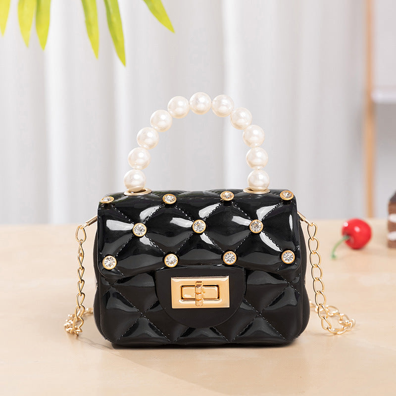 Bag handbags new 2021 summer tide pearl portable children's fruit frozen mini chain Coollas