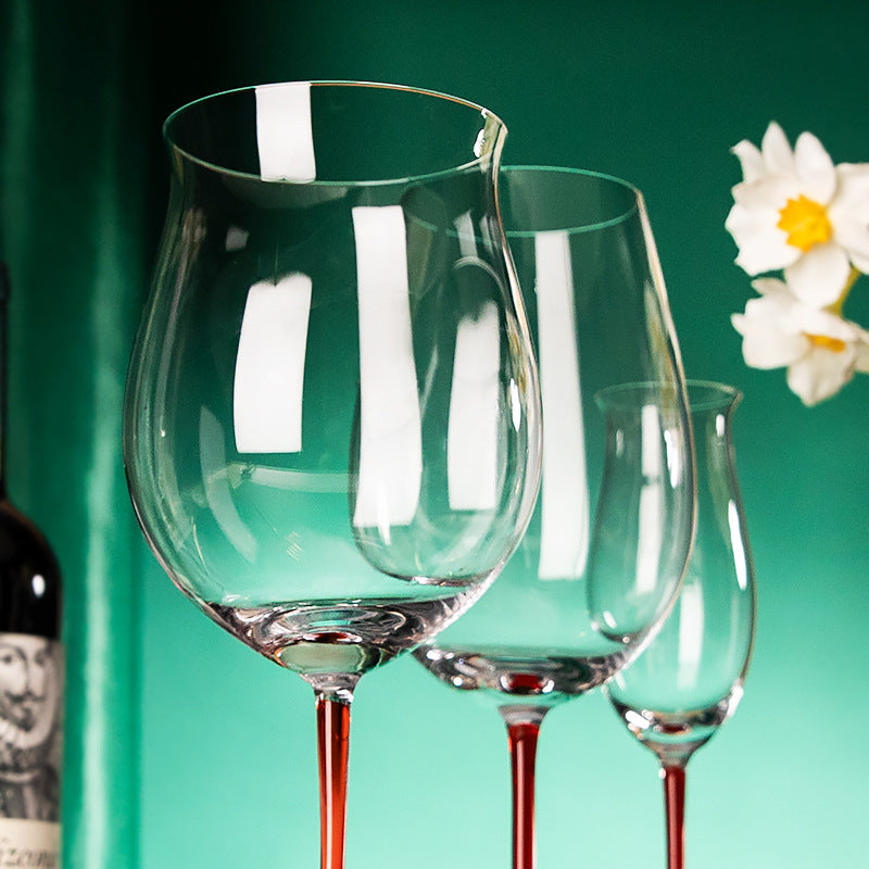 Riedel red collar Bordeaux Crystal glass wine glass artificial blown red black wine cup champagne glasses