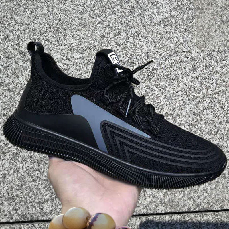 Shoes summer breathable shoes men's sports tide shoes mesh casual jelly coconut shoes Deodorant flying weave shoes
