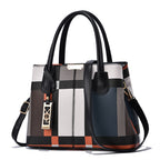 HUIUEITW Stitching Wild Messenger Bags Designer Brand Plaid Shoulder Bag Female Ladies Totes New Luxury Handbag Women