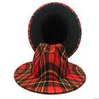 Tie-dye fedora hat wholesale autumn and winter graffiti letters monochrome hat unisex hand-painted felt winter hat шляпа женская